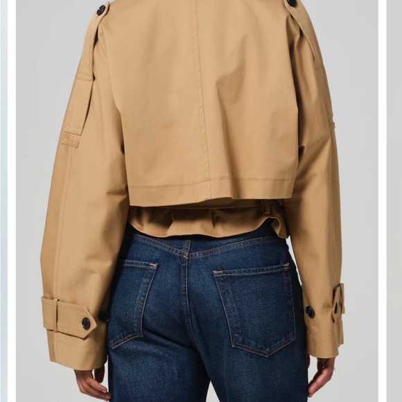Citizens of humanity Kiernan cropped trench coat jacket BNWT - Picture 2 of 3
